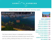 Tablet Screenshot of hawaiiharbors.com